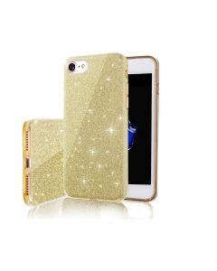 Glitter 3i1 Cover - iPhone 12 Pro Max - Guld 