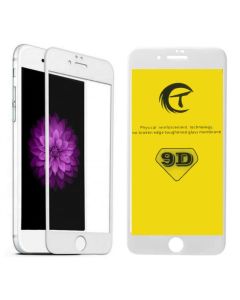 Heldækkende PRO Skærmbeskyttelse i Hærdet Glas (9D) - iPhone 7 Plus / 8 Plus - HVID