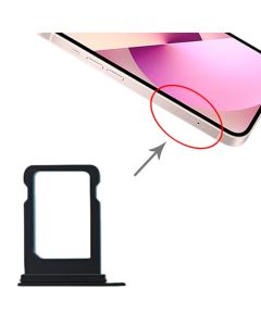 iPhone 13 Mini - Simkort skuffe - Sort / Midnight