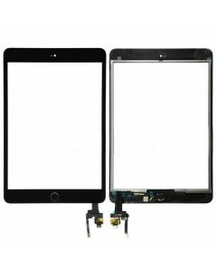 iPad Mini 3 Skærm (2014) - Prime (NCC) - Komplet Glas / Digitizer - Med Home Knap - Sort