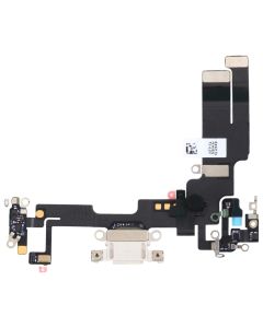 iPhone 14 Plus - Lade dock & Mikrofon (Original) - Hvid