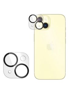 Beskyttelse til kameralinsen - iPhone 15 Plus - Transparant