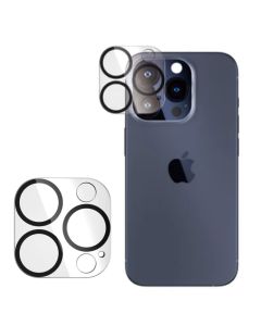 Beskyttelse til kameralinsen - iPhone 15 Pro - Transparant