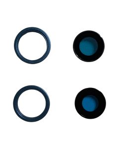 iPhone 13 Mini - Linse Holder & Glas Linse - Blå (Original) 