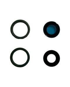 iPhone 13 - Linse Holder & Glas Linse - Sort (Original) 