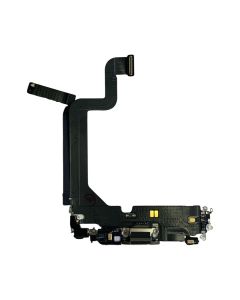 iPhone 14 Pro Max - Lade dock & Mikrofon (Original) - Guld