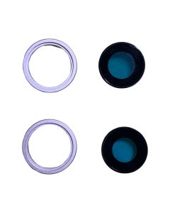 iPhone 13 Mini - Linse Holder & Glas Linse - Pink (Original) 