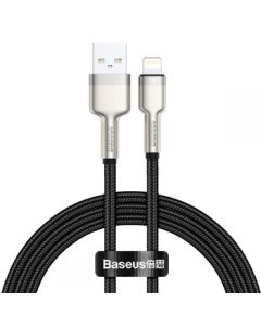Baseus Cafule Series Metal Kabel USB - Lightning - 2.4 A- 2 Meter - Sort