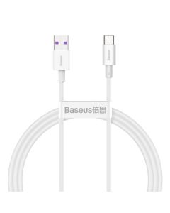 Baseus Superior Series Fast Charging Data Kabel USB til USB-C - 66W - 1 Meter - Hvid