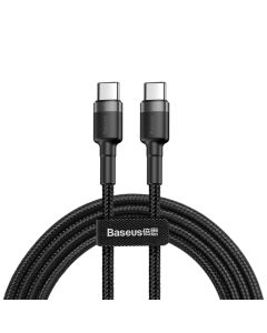 Baseus Cafule Kabel USB-C til USB-C - 100W - 2 Meter - Grå, Sort
