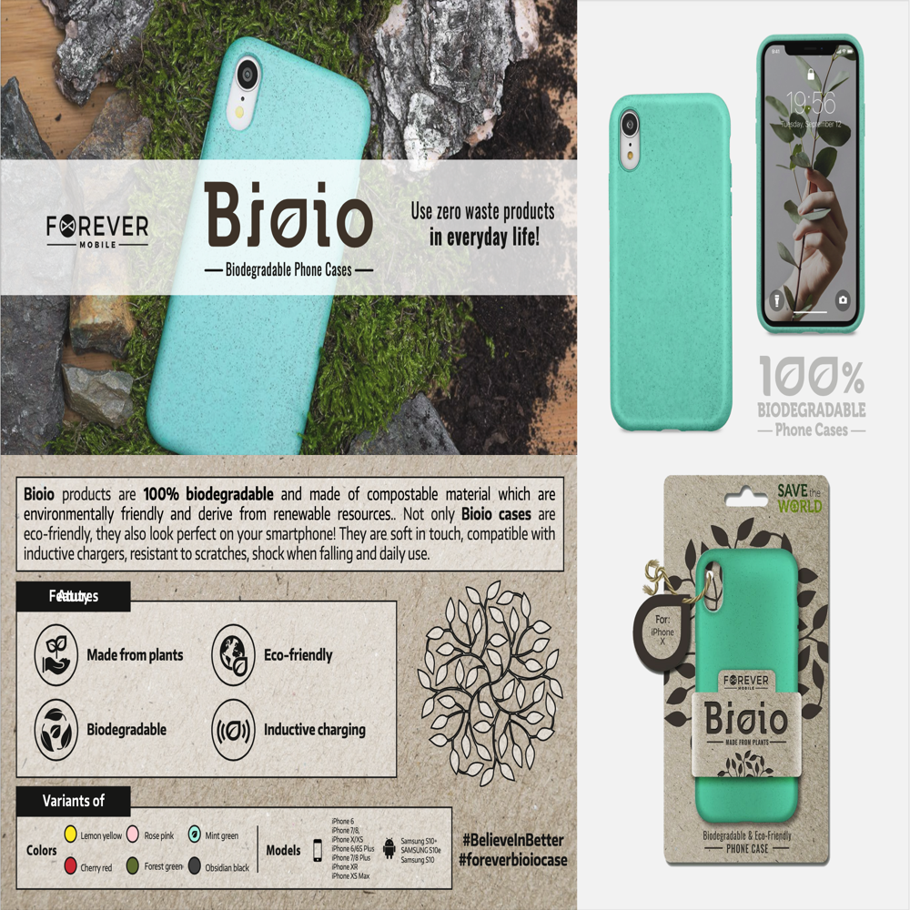 Forever Bioio cover - Mint Gr&oslash;n
